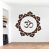 Ottima scelta di colori. Adesivo da parete con fiore di loto Om Mandala Yoga – Fitness Studio XLarge (850 x 850mm) cioccolato