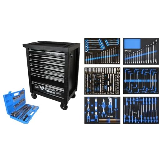 Brilliant Tools BT153473 Werkstattwagen mit 7 Schubladen und 473 Werkzeugen