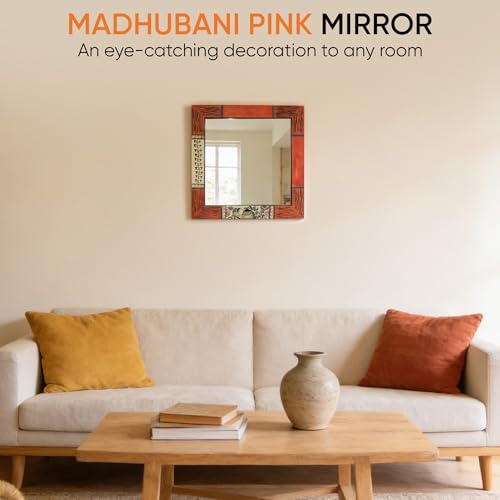 Image of AAKRITI ART CREATIONS Handcrafted Decorative Wall Mirror