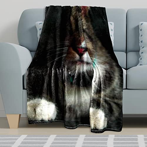 Couverture en peluche douce en microfibre pour chat et sieste confortable