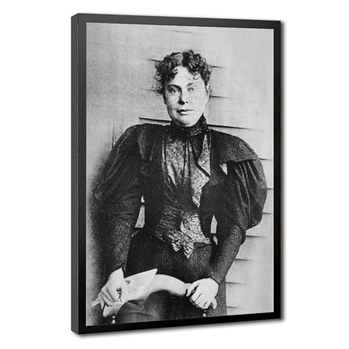 Poster Lizzie Borden décoration murale rétro en toile avec cadre suspendu 30x45 cm