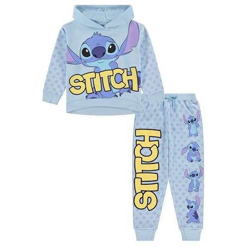 Sudadera y jogger Stitch ropa Disney niñas chándal de felpa infantil tallas 2t-16