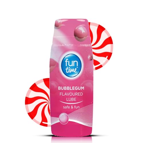 Fun Time Water Based Edible Lubricant Gel, 75ml, for Extra Fun and Intimate Sexual Activity Pack of 1 Flavour (bublegum)