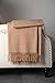 EP Mode 100% Pure Cashmere Throw Blanket for Sofa, Classic Design with Gift Box (Rugby Tan)