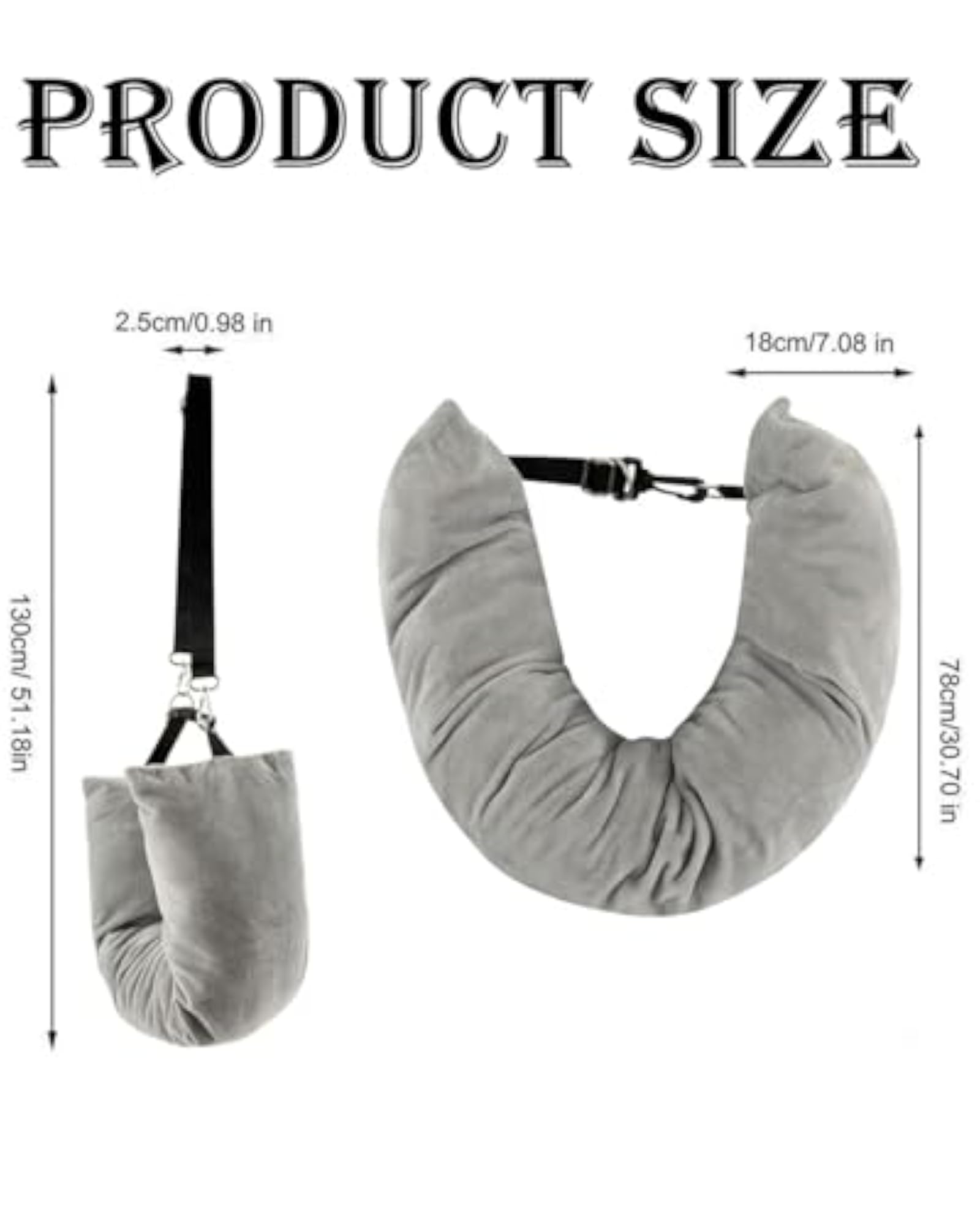 Stuffable Neck Pillow for Travel, Lightweight and Compact Design