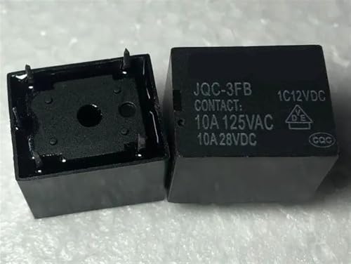 Relé de 5 pines JQC-3FB 1C12VDC para proyectos de robótica automoción y automatización industrial