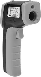 Akozon 320 Termômetro Infravermelho Digital -pistola de Temperatura Sem Contato para Aplicações Industriais, -50 a 380 ° C, Resposta Rápida de 0,5s (Preto)