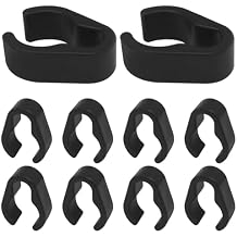 10Pcs Microphone Cable Clip, Durable Plastic Mic Clamps Microphone Stand Cable Holders, Universal Mic Boompole Clips for Setup/Fits 20mm Diameter Poles20mm