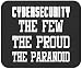 Funny Mousepad Joke Gag Gift - Cybersecurity The Few The Proud The Paranoid Funny Office Canvas 9Inch Mouse Mat Mouse Pad