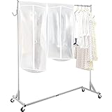 VEVOR Z Rack, Industrial Grade Z Base Garment Rack, Height Adjustable Rolling Z Garment Rack, Sturdy...