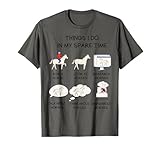 Things I Do In My Spare Time Horse For Kids Teen Girls Women T-Shirt