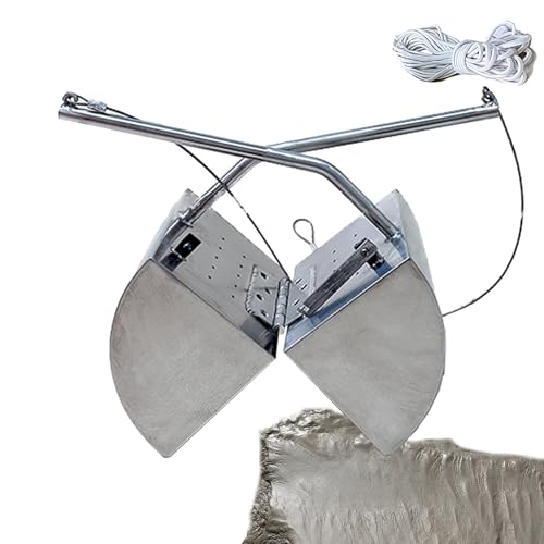 QUGURLID Stainless Steel Sludge Sampler with Glove and Rope, 0-20m Sampling Depth, Sediment Samplers for Collecting Silt from Rivers, Lakes, Reservoirs (3L)