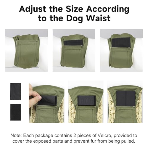 Image of 5 Pack Dog Diapers Male Reusable, Premium Belly Bands for Male Dogs, High Absorbing Male Dog Pee Wraps for Doggie in Incontinence or Excitable Urination and Training,Blue,L