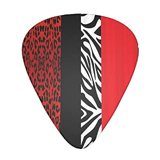 Ensemble de 12 médiators de guitare animaux léopard et zèbre rouge pour guitare acoustique, guitare électrique… - Les Beatles, Paul McCartney, John Lennon, RIngo Starr, George Harrison