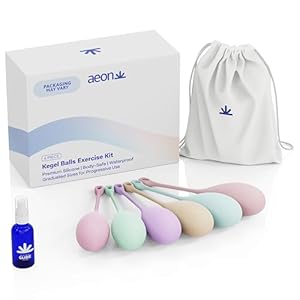 AEON Kegel Exercise Balls Set – 6 Progressive Silicone...