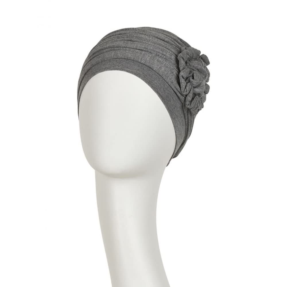 Christine Headwear Lotus-Uni Bamboo TurbanHeadwear Women Grey One Size