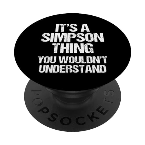 Es una cosa de Simpson (no lo entenderías) Funny Simpson PopSockets PopGrip Intercambiable