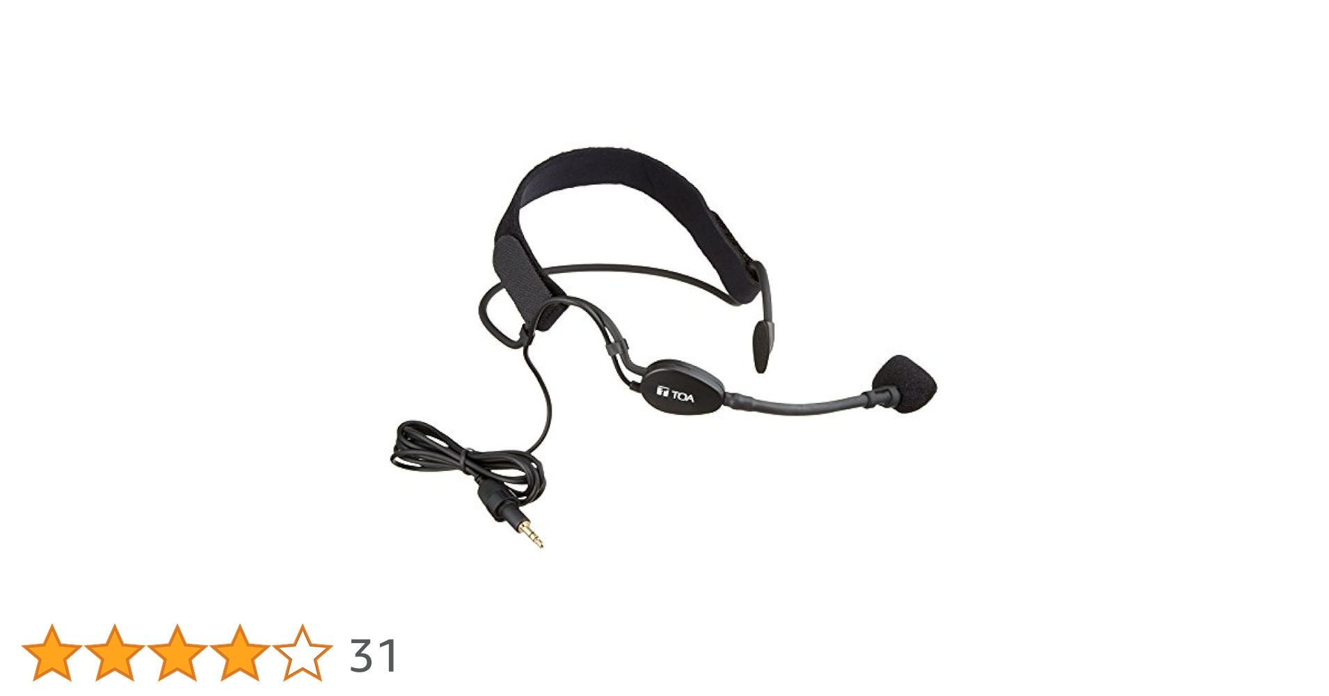 TOA WM1320/WH4000A ワイヤレスピンマイク&ヘッドセット Amazon | TOA ヘッドセットマイク(WM-1320用) WH-4000A