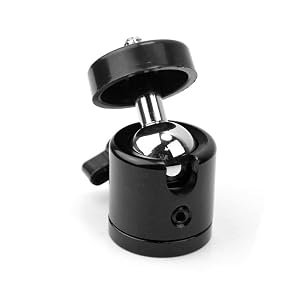 360degree Mini Tripod Head with Rotation Threaded Camera Mount Compact Lightweight Design for DSLR Camcorder and Photography Accessories