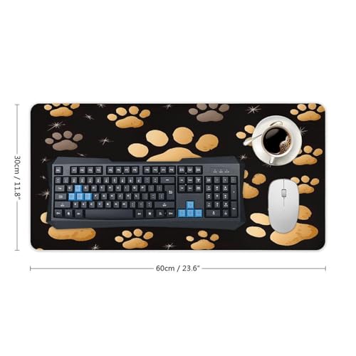 Mousepad protector de escritorio grande de goma 30x60 cm miniatura 2