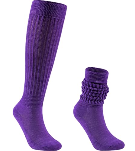 Image of Galsang Women's Slouch Socks, Long Scrunch Knit Casual Socks for Girls, B206