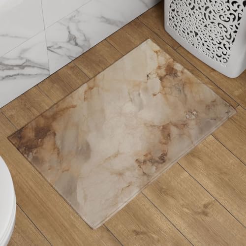 Grand tapis de sol paillasson extérieur au design effet marbre raffiné