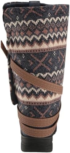 MUK LUKS Women's Natalie Nikki Fashion Boot, Navy Multi, 11 Wide | Image 2