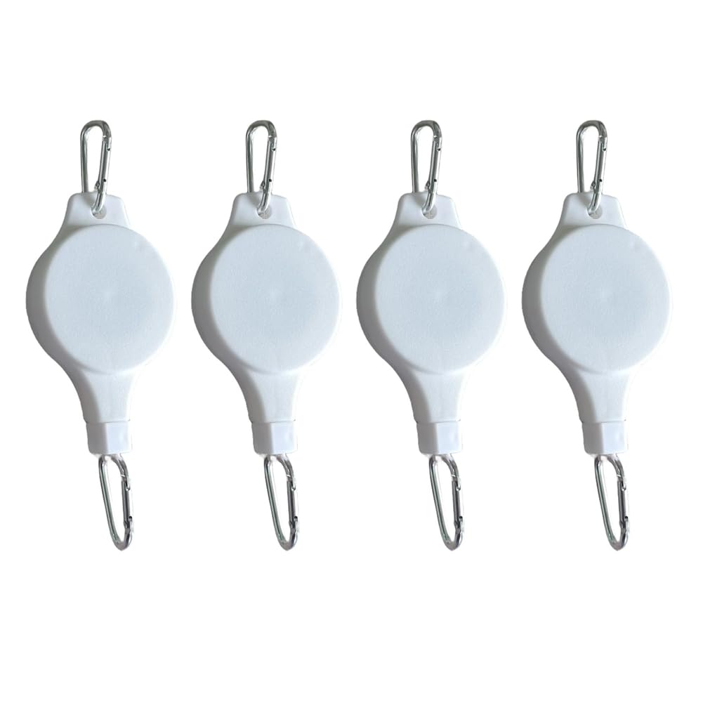 Kulannder Puleggia Per Piante Retrattile Heavy Duty Easy Reach Puleggia Per Piante Cesto per Fiori Appendino Per Cestini da Giardino Vasi e Uccelli Alimentatore Appendere 3 Pcs
