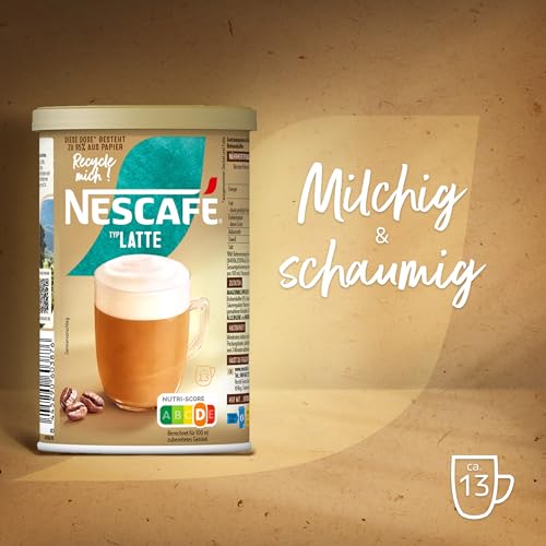 NESCAFÉ GOLD Typ Latte, Getränkepulver aus löslichem Bohnenkaffee, kräftiger Geschmack & intensives Aroma, koffeinhaltig, 1er Pack (1 x 230g)