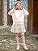 Haloumoning Girls Heart Sweater Kids Cute Color Block Knit Sweaters 7-14 Years Light Pink