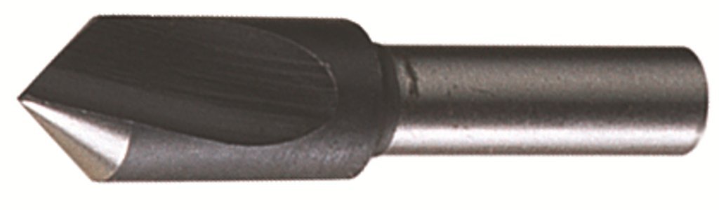 Cleveland C46112 High-Speed Steel Countersink, Steam Oxide Finish, 1 Flute, 1/4" Shank Diameter, 3/8" Size, 120 Degrees Point (Pack of 10)