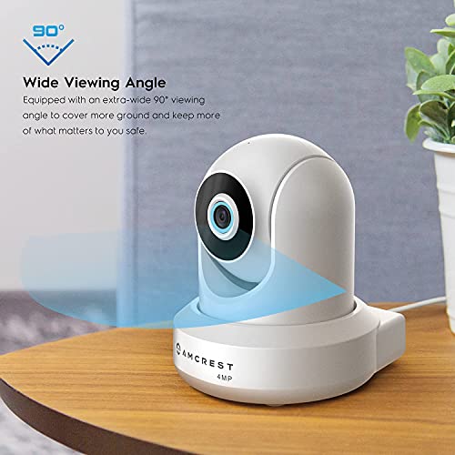 Amcrest 4Mp Prohd Indoor Wifi, Security Ip Camera With Pan/Tilt, Two-Way Audio, Night Vision, Remote Viewing, 4-Megapixel @30Fps, Wide 90° Fov, Ip4M-1041W (White) #TOP6