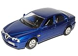 Modell ist Neu und OVP Alfa Romeo 156 Blau Blue Limousine Sedan 2000 1/24 Bburago Burago Modellauto Modell Auto
