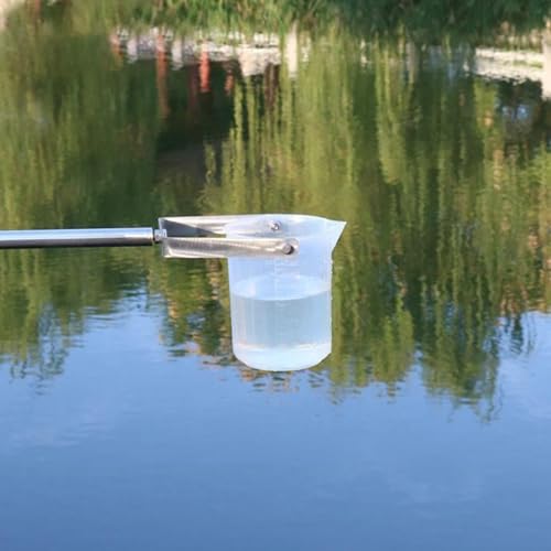 Telescopic Water Sampler Dipper, Ultra Light Rod Plastic Beaker Pendulum Beaker Sampler for Environmental Monitoring, Water Quali, 500/1000ml Sludge Judge Sampling(1000ml,0.98-2.5m/3.2-8.2 ft)