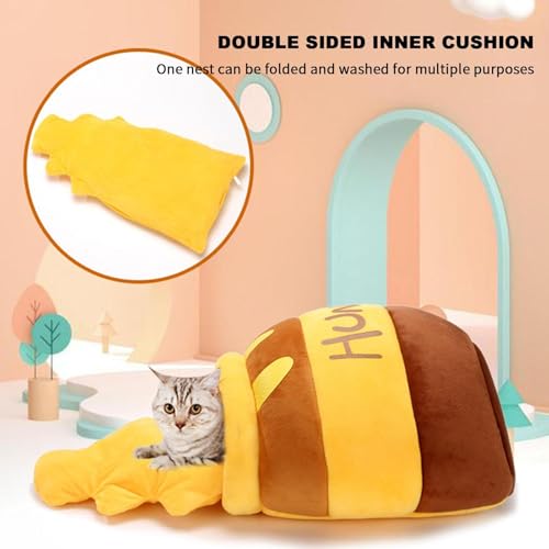 Maison pour chat Honeypot au design délicat et peluche douce - 3