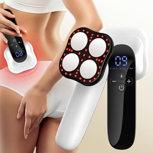 Eliminador De Grasa EléCtrico, Masajeador AnticelulíTico 4 En 1 - Herramienta Moldeadora Corporal, 3 Modos + Calor + 10 Intensidades, Para Reafirmar Abdomen, Cintura, Brazos, GlúTeos, Piernas