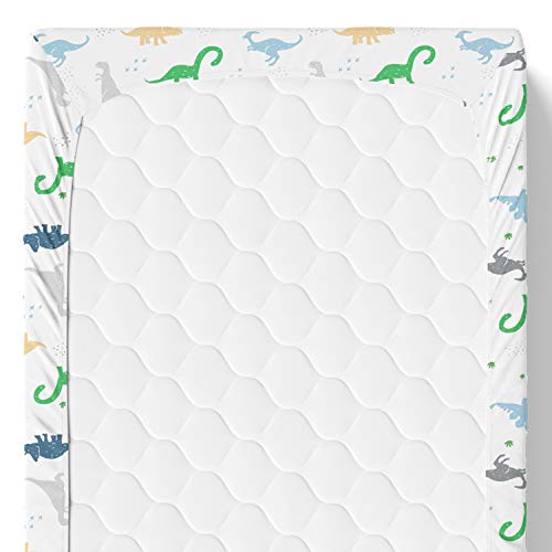Cuddly Cubs Dinosaur Crib Sheet – Jersey Cotton Fitted Crib Mattress Sheet For Baby Boy, Girl Crib – Toddler Bed Sheet – Fits On Standard 28 X 52 Crib And Toddler Mattress #TOP5