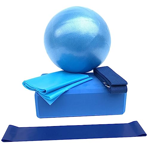 BESPORTBLE Yoga Kit Yoga Blocks and Strap Exercise Ball Resistance Bands Elastic Band Massage Ball Yoga Accessory for Stretching Massage Yoga Starter Kit for Beginner Propane Burner
