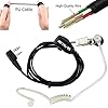 Retevis Radio Earpiece 2 Pin Covert Acoustic Tube Radio Headset Compatible with Walkie Talkie RT24 RT27 RT668 RT622 RT5R eSynic Baofeng UV-5R BF-888S KENWOOD Earphones for Walkie Talkie (5 Pcs) #5
