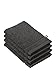 Produktbild De Witte Lietaer 194690 Stephanie Waschhandschuh-Set, 4 Waschhandschuhe, aus Baumwolle, dunkelgrau, 540 g/m², 15 x 22 x 1 cm