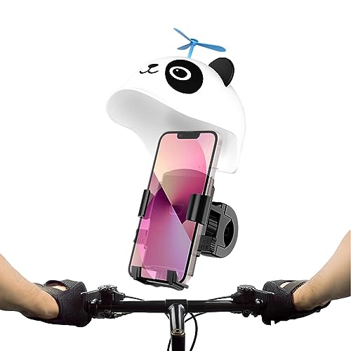 Suporte de telefone para motocicleta, Suporte para celular resistente para modelagem Panda, Acessóri