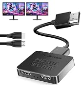 Amazon | HDMI 分配器 1入力2出力 4Kx2K@60Hz【安定接続設計】2台同時