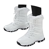 Générique Apres Ski Homme Bottes De Neige Femme Imperméable Hiver Botte Echarpe Noel Chaussures Chaudes Chaussure Fourrée Boots Bottines Écharpe Polaire Après Bottine Etole Blanche Randonnée D'hiver