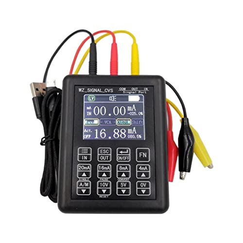 IGASHI Multímetro Digital Inteligente Recargable Portátil 0-20mA 4-20mA 0-10V 0-12V 24V Generador de señal Calibrador Medidor Herramienta de depuración