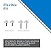 Gerber ReadySet Universal Toilet Bowl Installation Kit, G0099295 – Tool-Free Install, 2 Star Bolt Sizes, Extra-Tall Guides, Low-Profile Caps – Complete Kit (Wax Ring Sold Separately)