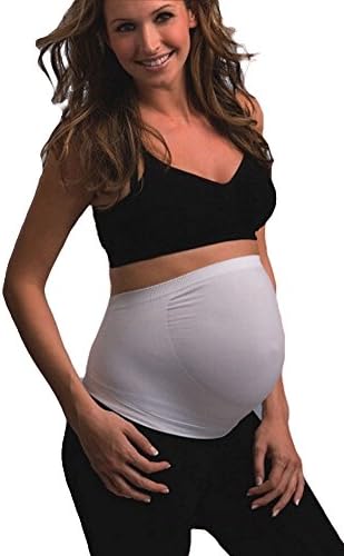 ElephANT Maternity Women's Seamless Belly Band for Back Support (Medium, Beige)