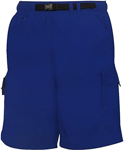 Weekender Men's Nylon Belted Swim Trunk - River Guide
