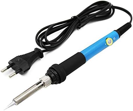 Soldering Occus Blue 60W Adjustable Temperature Electric Soldering Iron Welding Solder Irons Bag Kit - (Color: 110V US Plug)
