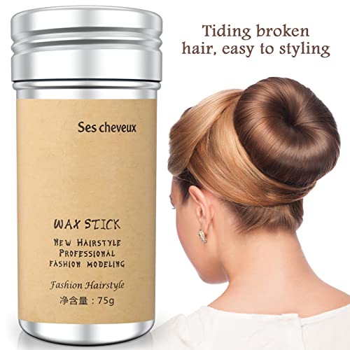 Hair Wax Stick, 3.6Oz Hair Wax Stick For Strong Hold Hair Pomade Stick Longer Lasting Styling Wax Stick For Hair For Fly Away Edge Frizz Hair #TOP1