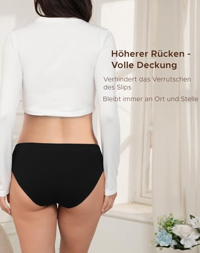 INNERSY Culotte de Grossesse Noire Slip Maternité, L, 5 Noir Classique – vue 3